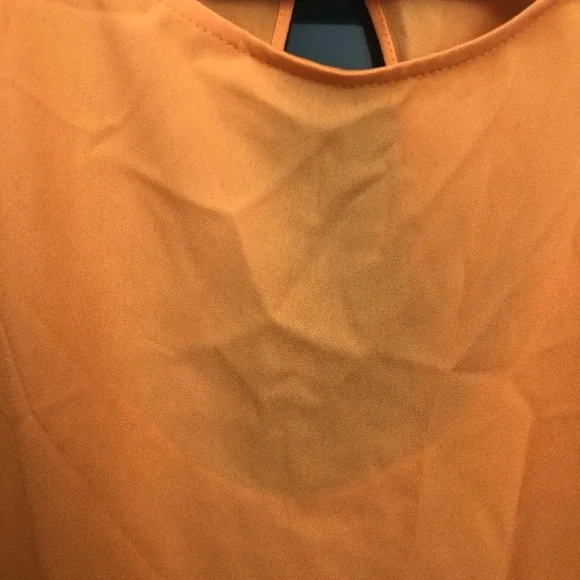 NWT RACHEL ROY SIDE KNOT ORANGE TOP - Picture 5 of 5